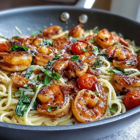 Garlic Shrimp Angel Hair