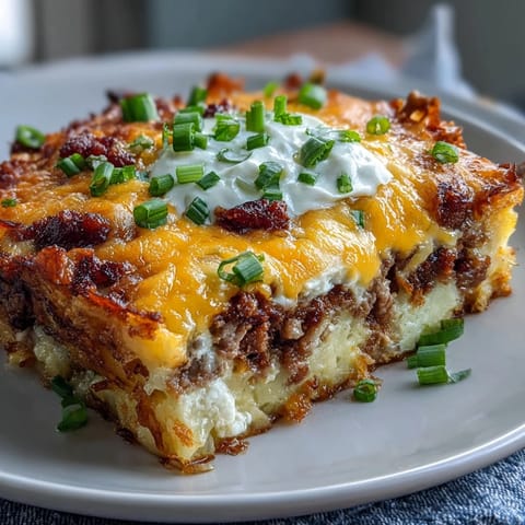 Overnight Amish Breakfast Casserole