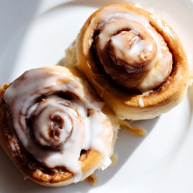 The soft, inviting aroma of homemade cinnamon rolls fills the air, ready for a delicious breakfast.