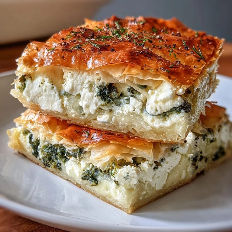 Freshly baked Feta and Kale Börek sits on a rustic plate, ready to be enjoyed as a vegetarian lunch or appetizer.