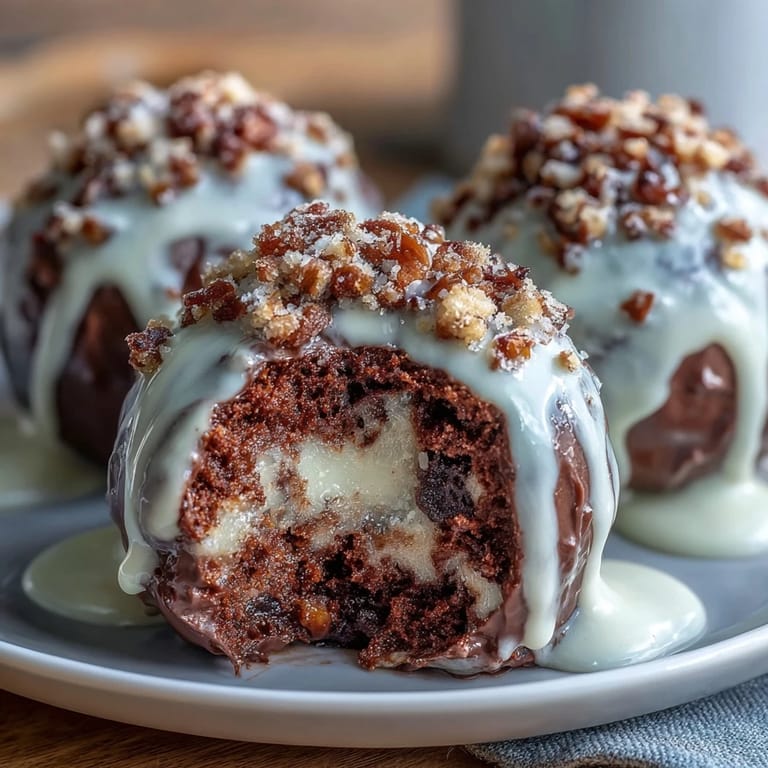 Indulgent Carrot Cake Truffles with Cream Cheese Coating: Spiced carrot cake centers dipped in rich, velvety cream cheese frosting.
