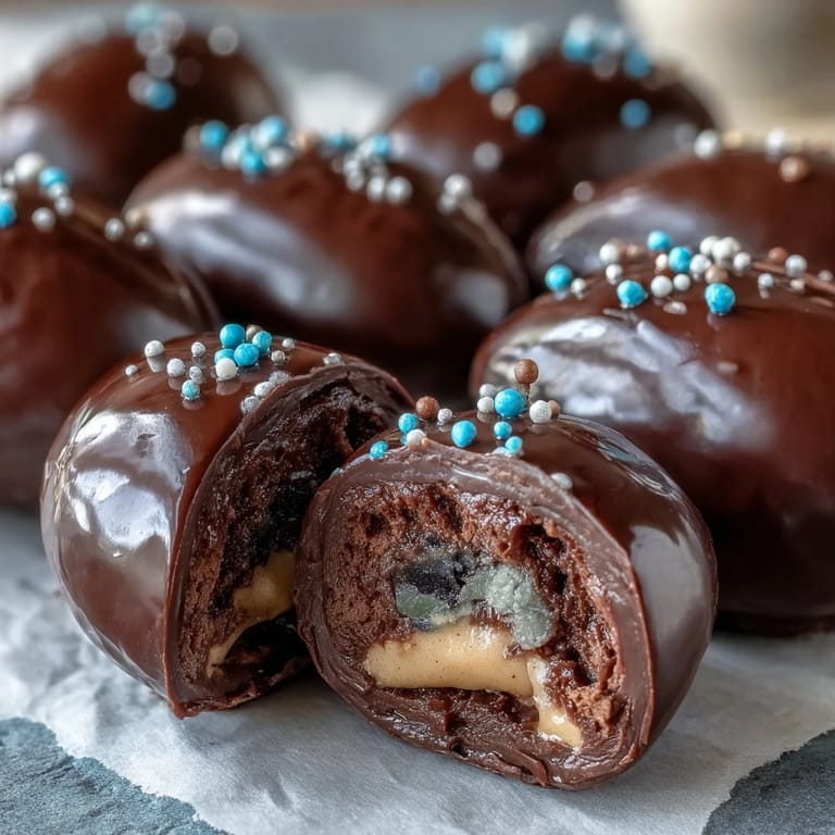 Delicious chocolate-covered peanut butter eggs, inspired by classic Reese's, made fresh at home for Easter celebrations.